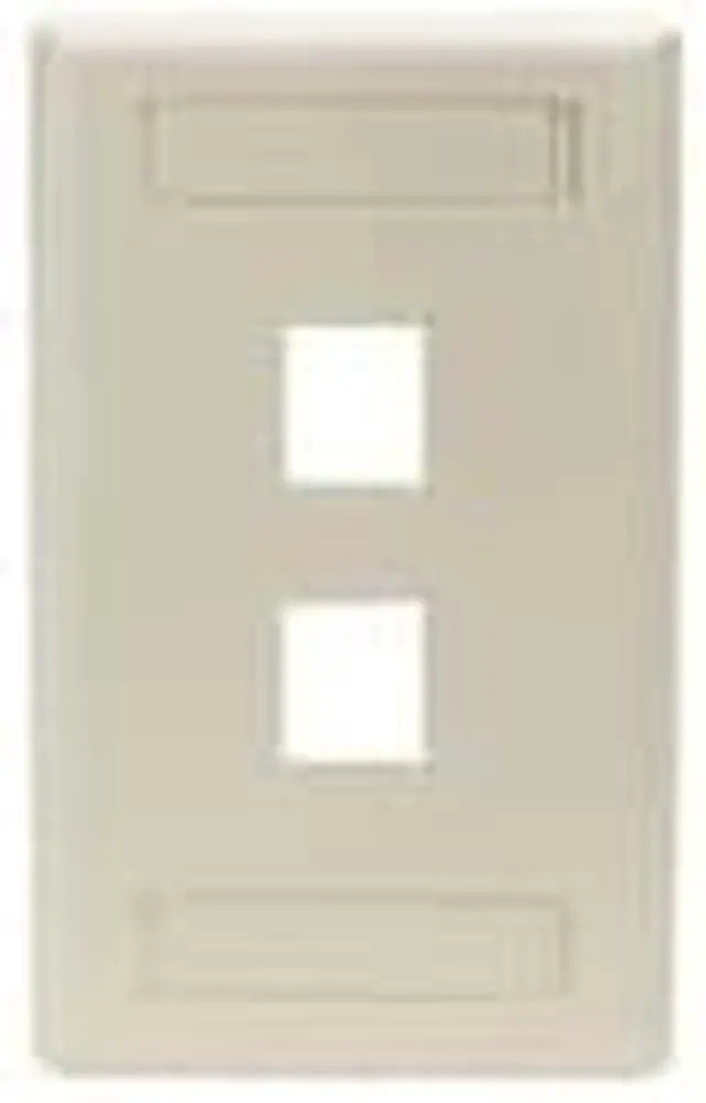 Alt view image 5 of 8 - Black Box GigaStation2 2 Socket Network Faceplate WPT464