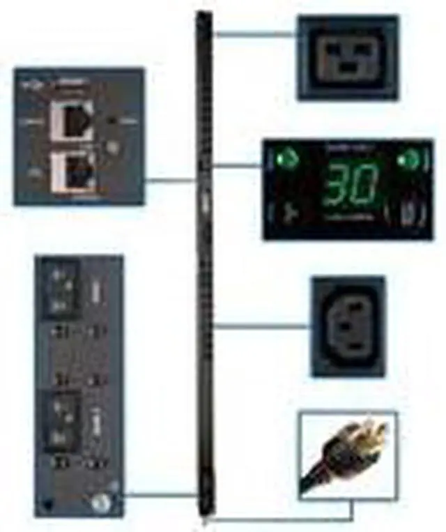 Alt view image 10 of 15 - Tripp Lite PDUMV30HVNETLX 24-Outlet PDU