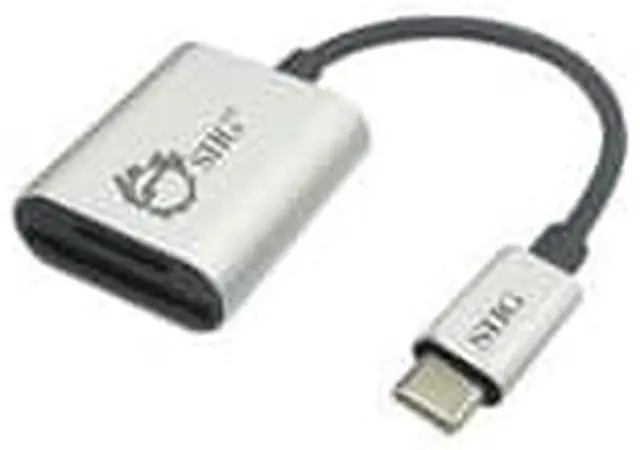 Alt view image 5 of 13 - SIIG JU-MR0F12-S1 Usb-C 2-In-1 Card Reader - Card Reader - 2 In 1 (Multi-Format) - Usb 3.0