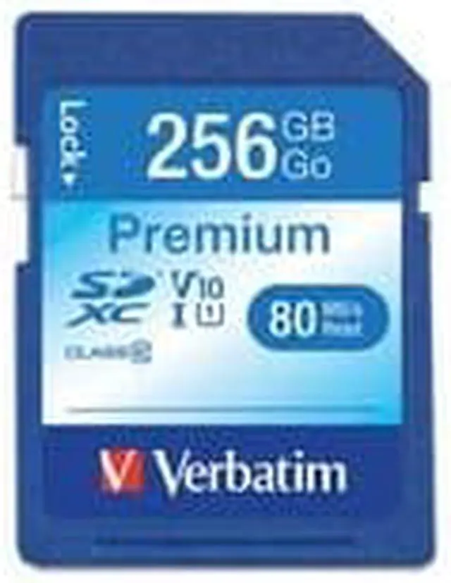 Alt view image 9 of 12 - VERBATIM VER99828 256GB Premium SDXC Memory Card