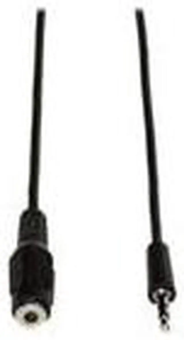 Alt view image 2 of 3 - Tripplite 3.5mm Stereo Headphone Extension Cable 10 Foot Black Nickel Plate Connectors