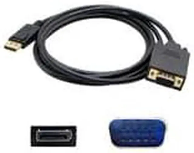 Alt view image 8 of 8 - AddOn DISPORT2VGAMM3B AddOn 91.00cm (3.00ft) DisplayPort Male to VGA Male Black Adapter Cable - 100% compatible with select devices.