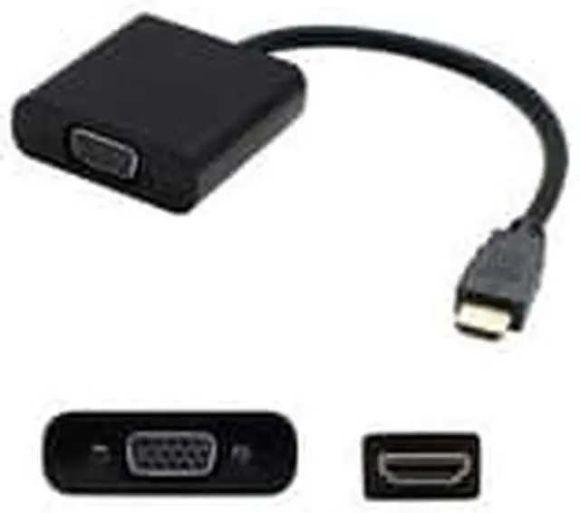 Alt view image 10 of 12 - 5PK HDMI 1.3 Male to VGA Female Black Active Adapters For Resolution Up to 1920x1200 (WUXGA) - 100%