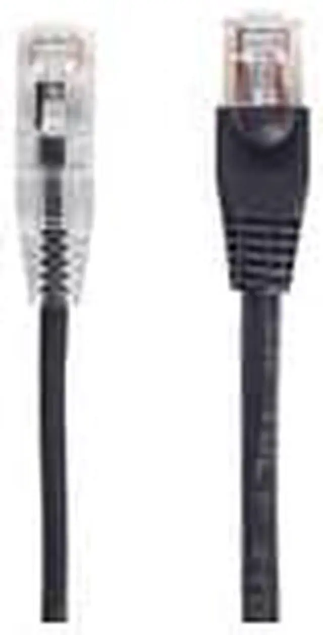 Alt view image 5 of 6 - Black Box Network Services C6APC28-BK-03 Slim-net 28-awg Cat6a 500-mhz Ethernet P