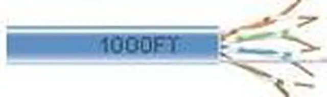 Alt view image 8 of 9 - Black Box EYN850A-PB-1000 CAT5e 350-MHz Solid Bulk Cable - Unshielded, Plenum, Blue, 1000 ft. Pull Box