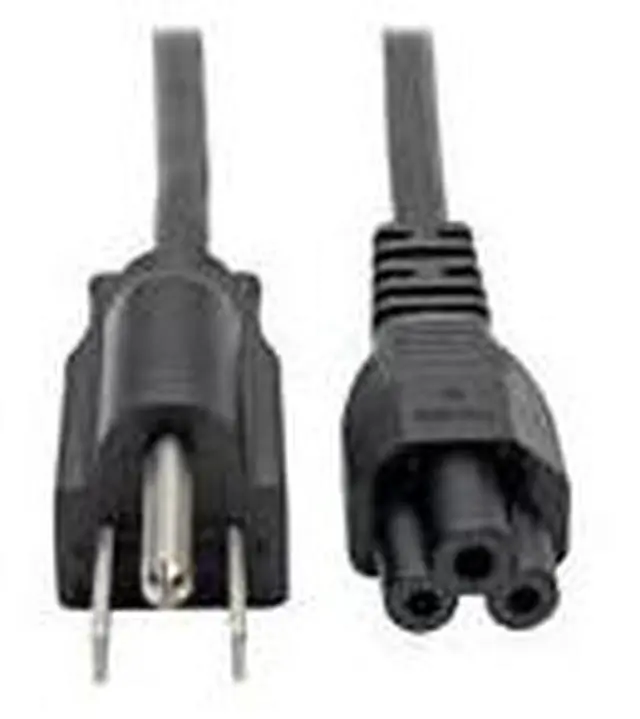 Alt view image 4 of 6 - Tripp Lite Model P013-003 3 ft. Standard Laptop/Notebook Power Cord, 10A (NEMA 5-15P to IEC-320-C5) Connector A NEMA 5-15P Connector B IEC-320-C5