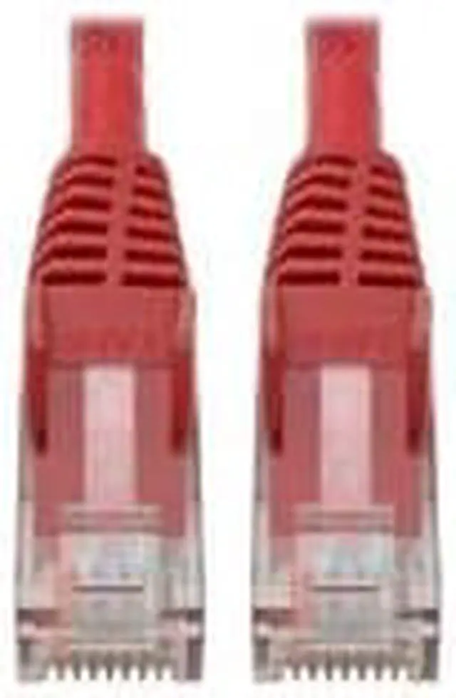 Alt view image 13 of 20 - Tripp Lite N201-06N-RD Premium Cat6 Gigabit Snagless Molded Utp Patch Cable, 24 Awg, 550 Mhz/1 Gbps (Rj45 M/M) , Red, 6 In. - Patch Cable - Rj-45 (M) To Rj-45 (M) - 5.9 In - Utp - Cat 6 - Ieee 802.3A