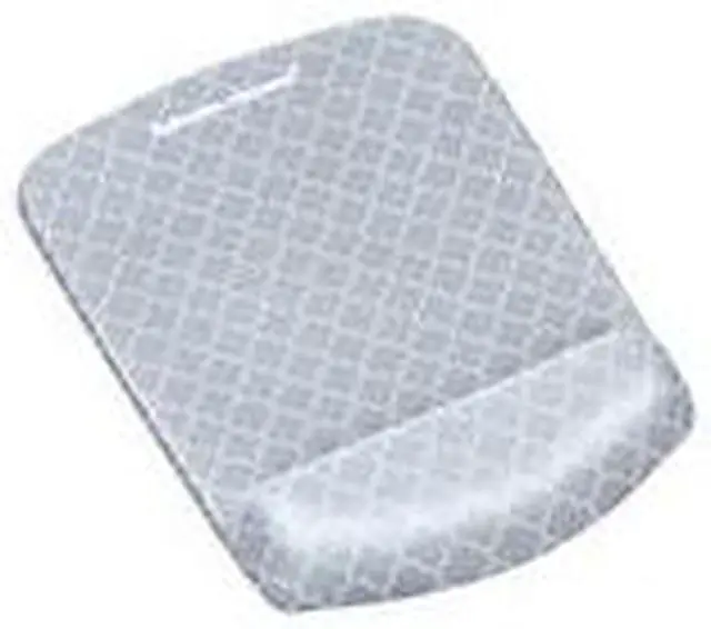 Alt view image 19 of 20 - Fellowes 9549701 PlushTouch Mouse Pad Wrist Rest with Microban - Gray Lattice