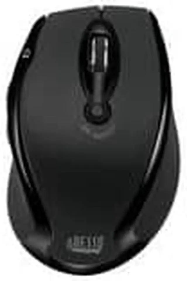 Alt view image 16 of 16 - Adesso iMouse M20B - Wireless Ergonomic Optical Mouse - Optical - Wireless - Radio Frequency - Black - USB - 1600 dpi - Scroll Wheel - Right-handed Only