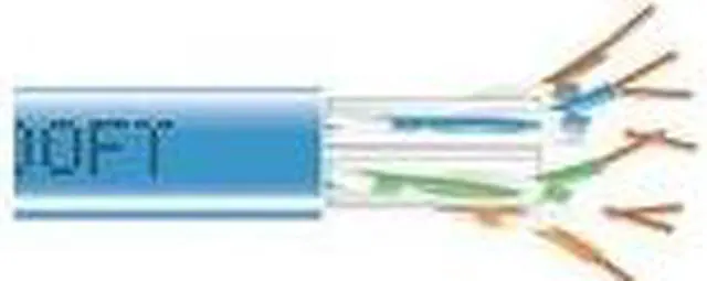 Alt view image 16 of 17 - Black Box EYN871B-PB-1000 CAT6 550-MHz Solid Bulk Cable - Unshielded, Plenum, Blue, 1000 ft. Pull Box