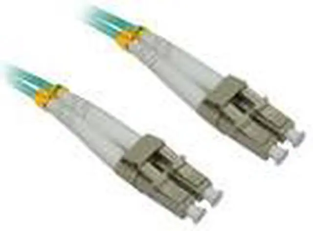 Alt view image 5 of 6 - 4xem 4XFIBERLCLC15M 49.21 ft. LASER OPTIMIZED LC/LC MM DUPLEX FIBER 50/125 10 GIG "AQUA" PVC PATCH Male to Male