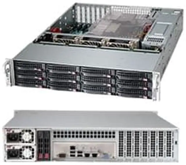 Alt view image 7 of 7 - Supermicro SuperChassis CSE-826BE2C-R920LPB 920W 2U Rackmount Server Chassis (Black)