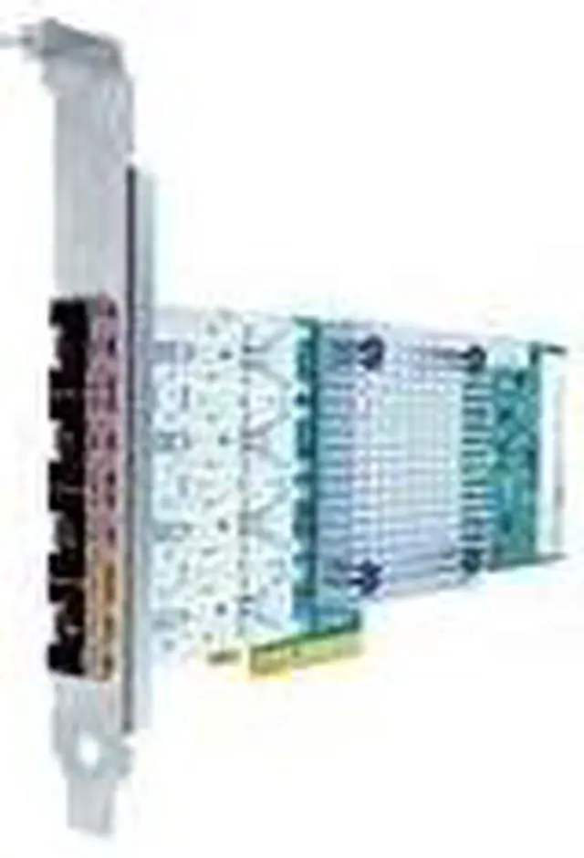 Alt view image 9 of 9 - Axiom Pcie X4 1Gbs Quad Port Fiber Network Adapter