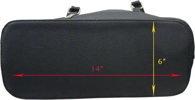 Alt view image 5 of 7 - Black Shoulder Bag Handbag   Faux Leather Handbag Evening Bag