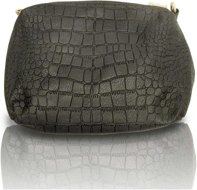 Alt view image 4 of 6 - Midsize Faux Leather Tote Bag Shoulder Bag   + Companion Crossbody Purse - Black