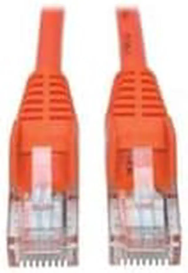 Alt view image 11 of 11 - Tripp Lite N001-015-OR Cat5E 350 Mhz Snagless Molded Utp Patch Cable (Rj45 M/M) , Orange, 15 Ft. - Patch Cable - Rj-45 (M) To Rj-45 (M) - 15 Ft - Utp - Cat 5E - Ieee 802.3Ab/Ieee 802.5 - Molded, Snag