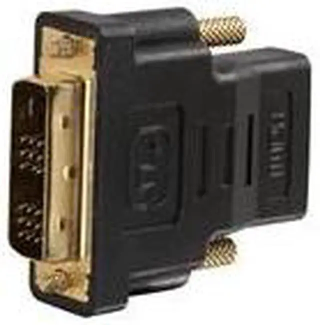 Alt view image 16 of 16 - C2G 40746 C2G DVI-D to HDMI Inline Adapter for HDTVs - M/F - 1 x DVI-D (Single-Link) Male Digital Video - 1 x HDMI Female Digital Audio/Video - Black