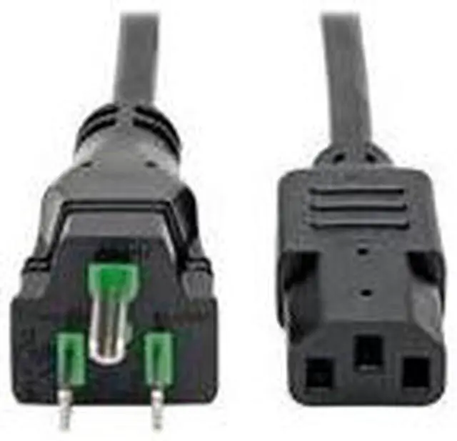 Alt view image 11 of 14 - Tripp Lite Model P006-003-HG10 3 ft. HospHospital-Grade Computer Power Cord, 10A, 18 AWG (NEMA 5-15P to IEC-320-C13)