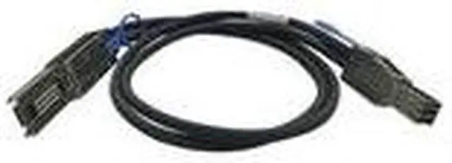 Alt view image 12 of 13 - QNAP 3.28 ft Connector on Mini-SAS First End: 1 x SFF-8644 Mini-SAS Second End: 1 x SFF-8088 Mini-SAS - Black