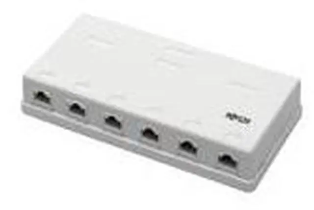 Alt view image 10 of 10 - Tripp Lite Cat6 Surface-Mount Box 6-Port Unshielded 110 Idc Punchdown Rj45