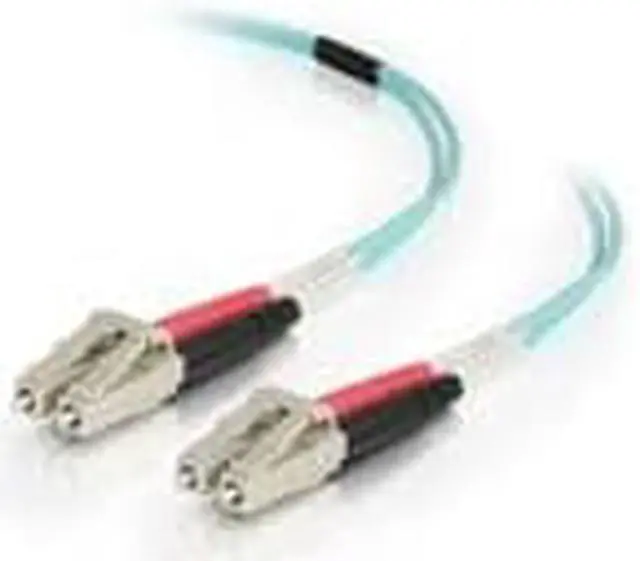 Alt view image 8 of 8 - C2G 2m LC-LC 50/125 Duplex Multimode OM4 Fiber Cable - Aqua - 6ft - 2m LC-LC 50/125 Duplex Multimode OM4 Fiber Cable - Aqua - 6ft