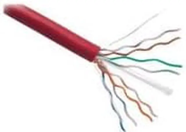 Alt view image 3 of 3 - Axiom C6BCS-R1000P-AX Cat6 23Awg 4-Pair Solid 550Mhz Plenum Cable Spool 1000Ft (Red)