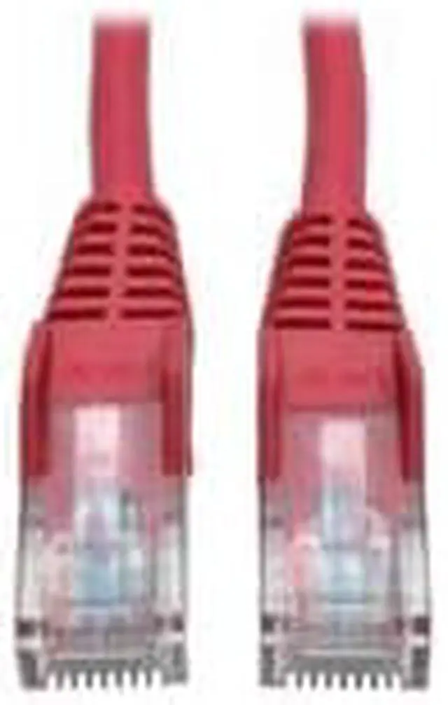 Alt view image 8 of 13 - Tripp Lite N001-006-RD Cat5e 350 MHz Snagless Molded UTP Patch Cable (RJ45 M/M), Red, 6 ft.