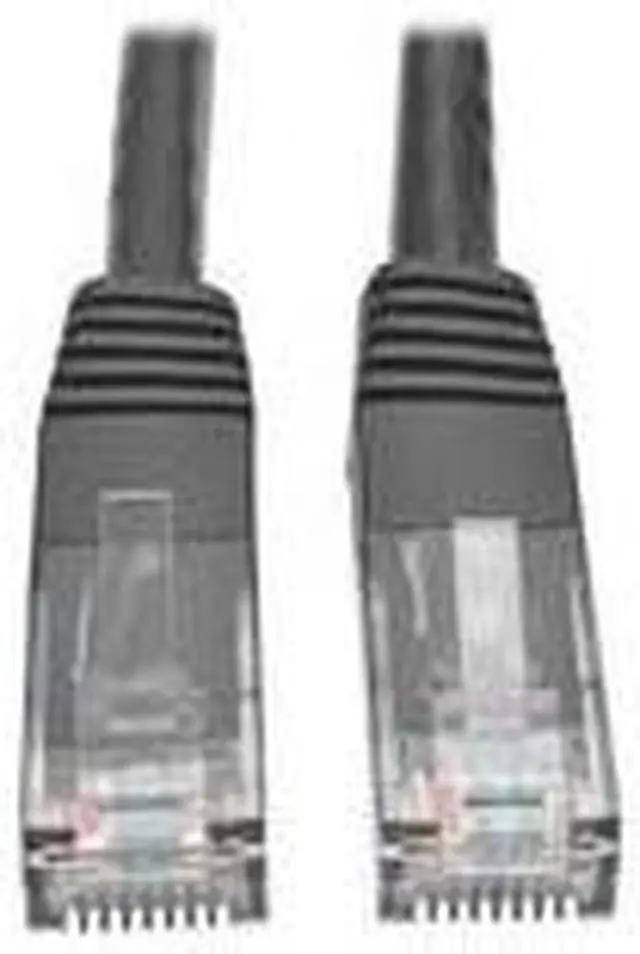 Alt view image 8 of 9 - Tripp Lite Cat6 Gigabit Molded Patch Cable, 15 ft. RJ45 (M/M), 550MHz 24 AWG Black 15' (N200-015-BK)