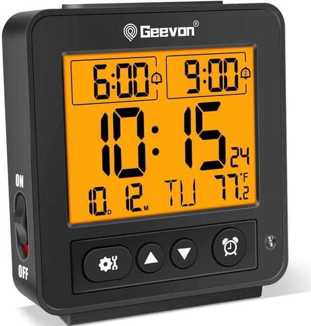 Main image of Geevon Smart Night Light Small Digital Alarm Clock With 2 Increasing Beep Alarm,Indoor Temperature,Table Clock For Bedroom, Beds