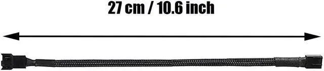 Alt view image 4 of 7 - Bailink 5 Pack 4-Pin PWM Fan Splitter Cable, Sleeved Braided Adapter Computer PC Fan Power Extension Cable Converter for Computer ATX Case 4-Pin/3-Pin Cooling Fan Cable (10.6")