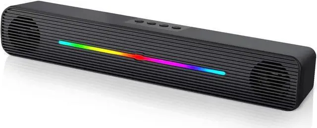 Main image of Bailink Computer Speakers for Desktop pc, Bluetooth and 3.5mm Aux-in Computer RGB SoundBar Speaker built-in 1200mAh battery for Laptop, PCs, Monitor, Xbox, Tablets, TV, Wireless Gaming Speakers