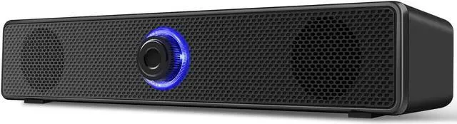 Main image of Bailink Computer Speakers, Blue LED SoundBar Speaker, USB Powered PC Speakers Wired Stereo Desktop Speakers for Computer, Desktop, Laptop, PC, Pad, Cellphone [2025 Version]