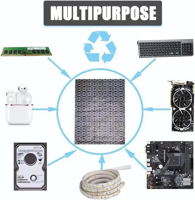 Alt view image 6 of 7 - Open Top Antistatic Bags ESD Shielding Bag with Anti-Static Labels for Hard Drive SSD HDD Motherboard Video Card RAM Electronic Devices (Pack of 10) (12 x 16)(30cm x 40cm)