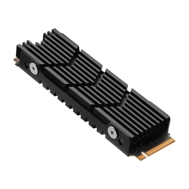 thumbnail image 2 of 2-Pack M.2 2280 NVMe SSD Heatsink Cooler With 1mm Black Thermal Pads 2 of 5