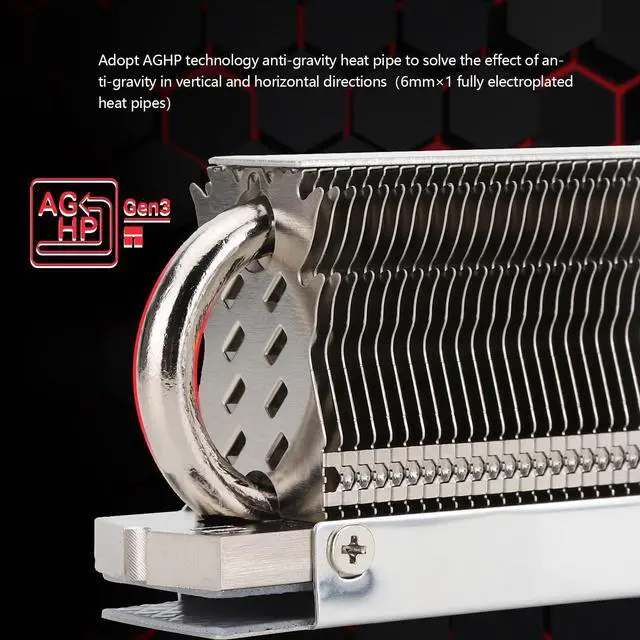 Alt view image 2 of 7 - Bailink M.2 2280 SSD Heatsink, with Thermal Silicone Pad for M.2 SSD Hard Disk, Computer and PC, Contains a Heat Pipe, Double-Sided Heat Sink, Reflow Soldering Process with 14.8W/K Thermal Pad