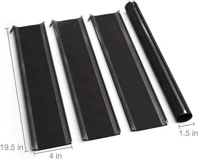 Alt view image 4 of 5 - Bailink 4 Pack Cable Management Sleeve and Cable Sleeves Wrapper for Cords, PC Cable Management an and Wire Hider,19-20 Inch Cord Organizer System with Zipper for TV Computer Office Home