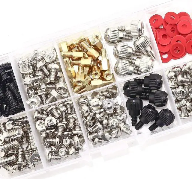 Alt view image 7 of 7 - 300PCS Personal Computer Tower Screw Standoffs Set PC Installation Assortment Kit for 2.5" SSD HDD, Computer Case, Motherboard, Fan Power Supply, Graphics, Hard Drivers and CD-ROM Drives