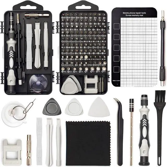 Main image of Bailink Precision Screwdriver Set 124-Piece Electronics Tool Kit with 101 Bits Magnetic Screwdriver Set for Computer, Laptop, Cell Phone, PC, MacBook, iPhone, Nintendo Switch, PS4, PS5, Xbox Repair