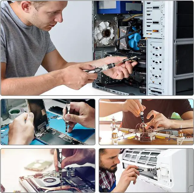 Alt view image 6 of 6 - Bailink Precision Screwdriver Set 124-Piece Electronics Tool Kit with 101 Bits Magnetic Screwdriver Set for Computer, Laptop, Cell Phone, PC, MacBook, iPhone, Nintendo Switch, PS4, PS5, Xbox Repair