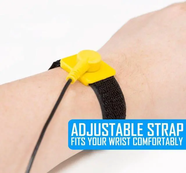 Alt view image 4 of 7 - Bailink Anti Static Wrist Strap, Anti Static Wristband Adjustable ESD Wrist Band Fits Your Wrist Comfortably. Grounding Bracelet to Protect Your PC Computer or Electronics from Static Electricity