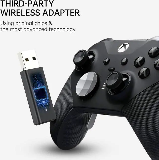 Alt view image 7 of 7 - Bailink Wireless Adapter for Xbox Works for Windows 10 Compatible with Xbox One Controller, Xbox One X, Xbox One S and Elite Series Controller,Connect Up to 8 Controllers