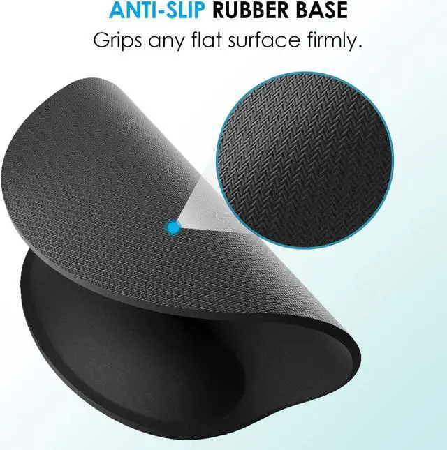 Alt view image 4 of 6 - Ergonomic Mouse Pad with Wrist Rest, Comfortable Keyboard Wrist Rest, Memory Foam Wrist Rest for Computer Keyboard, Mouse Pad Set for Easy Typing & Pain Relief for Office & Home, Black