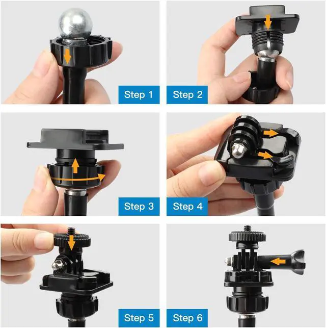 Alt view image 6 of 7 - Bailink 25 Inch Webcam Stand, Flexible Desk Mount Clamp Gooseneck Stand compatible with Logitech Webcam C960 C930e C930 C920 C920S C922x C922 Brio 4K 360 Go pro and Other Devices with 1/4" Thread