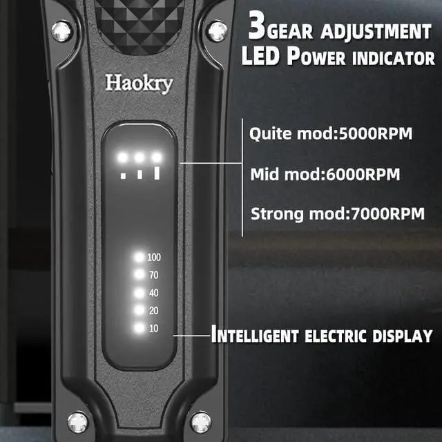 Alt view image 5 of 7 - Bailink Hair Clippers for Men Professional - Cordless&Corded Barber Clippers for Hair Cutting & Grooming, Rechargeable Beard Trimmer