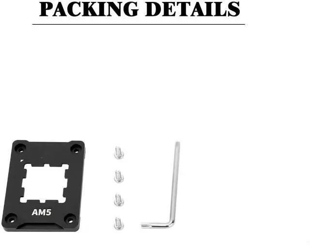 Alt view image 2 of 7 - Bailink AM5 CPU Holder, AM5 Safety Fixed Frame, AM5 Secure Frame, Corrective Anti-Bending Fixing Frame, AM5 Anti-Bending Contact Frame,CPU Cooler Standard,Black