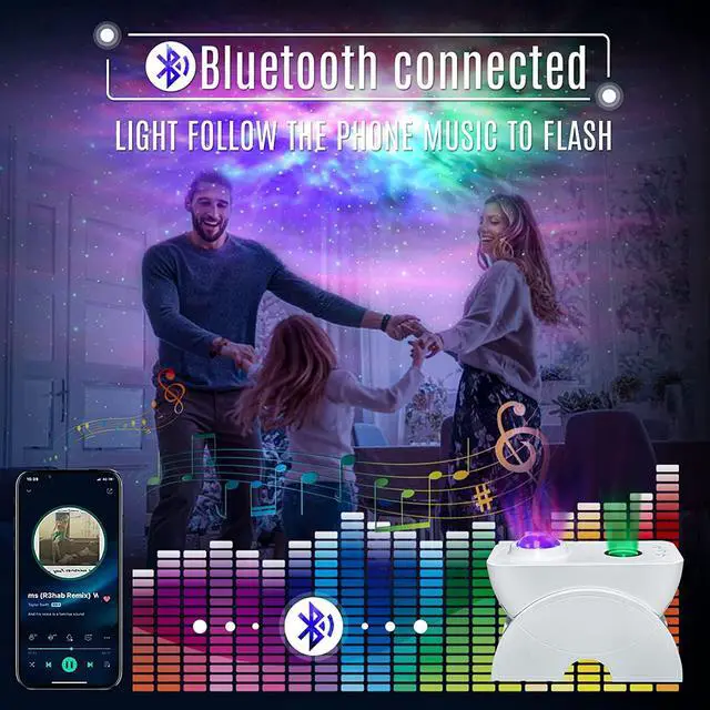 Alt view image 4 of 8 - WIILGN RGB Led Laser Star Projector, Galaxy Light Lamp, Tuya Smart APP Support Amazon Alexa Google Home, Nebula Cloud Rotating Night Light for Christmas Kids Adults