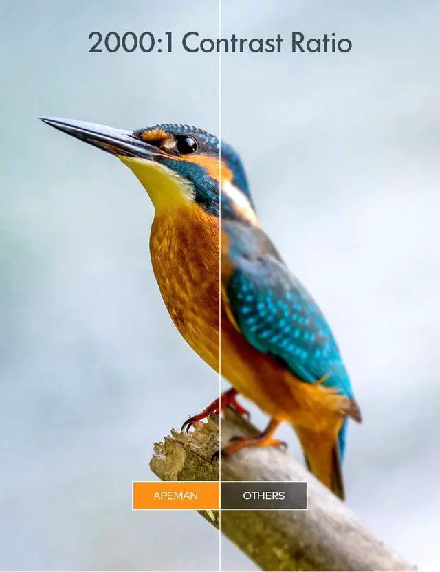 Alt view image 3 of 7 - Apeman LC350 LCD Native 480P Support 1080P Home Theater Projector, Dual Speakers, Eyes Protection, Multiple Connection