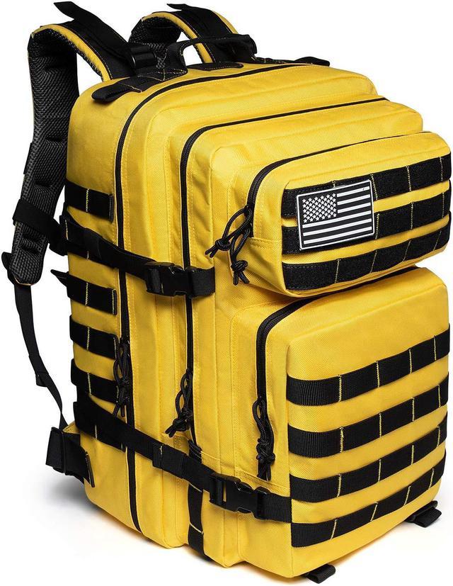 Large yellow outlet backpack