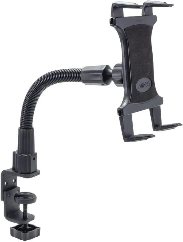 Main image of Arkon TAB086-12 Heavy Duty Tablet Clamp Mount with 12 Inch Neck for Ipad Pro Ipad Air Galaxy Note 10.1 Retail Black