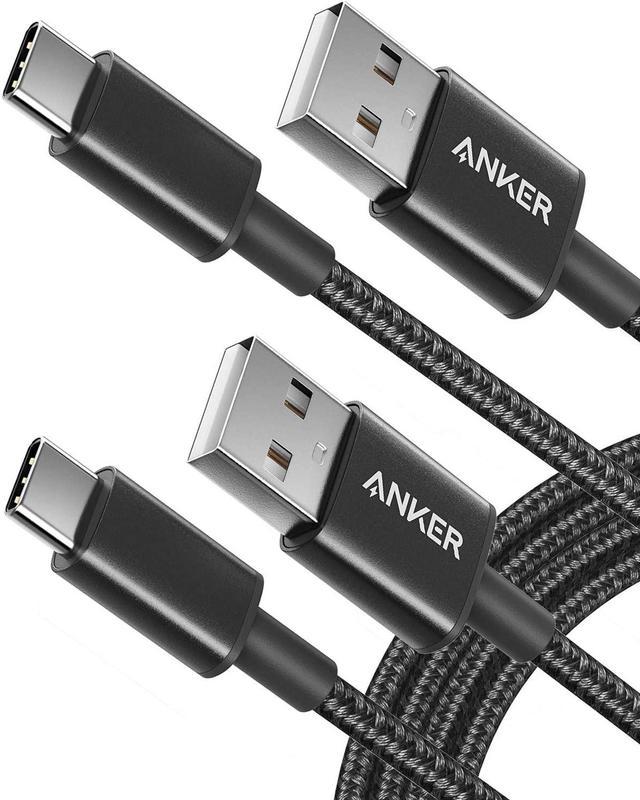 Anker Usb-C A USB-Cable Premium De Nylon 6ft/1.8m 2-pack Para Samsung Galaxy 